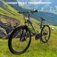 Bicicleta de montaña de aluminio de 27,5 pulgadas para mujer y hombre desde 160 cm con horquilla de suspensión frenos de disco MTB 21 velocidades bicicleta para adultos y jóvenes