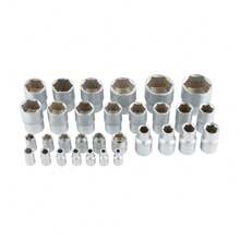 Coffret Clé et douilles,  Lot de 94 Coffret de clés mixtes embouts et douilles, Outil de Réparation automobile - Argent - Voir 7