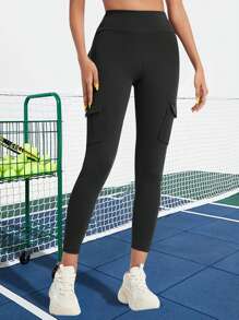 Summer Workout 2pcs Women's Outdoor Sports Cargo Pants - Multicolor - View 3