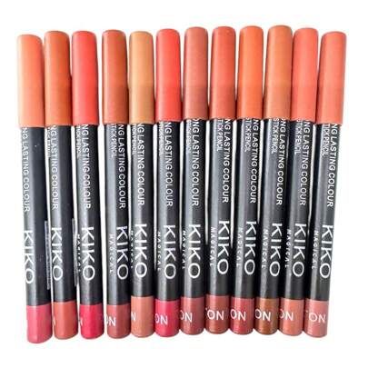 KIKO Conjunto de 12 Lápis Labial Fosco Resistente a 'Água de Alta Coloração