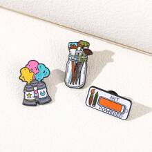 3 Stücke Ölmalerei Pinsel & Farbe Design Metall Brosche, kreativer Stil Pin für Kleidung, Tasche, Charm, Schule, Kpop Rucksack, Lehrer Zubehör, Taschencharms, süße Büro Accessoires, Hemden, Jacken, Schmuck, Weihnachten, Halloween, Herbst-Winter Accessoires, geeignet für Jugendliche, Jungen, Männer, Lässig, Outdoor, Sport, Urlaub, Abschlussgeschenke, Geburtstag, Alltagskleidung, witzige Lehrergeschenke, Kostümzubehör - Verschiedenfarbig - Übersicht 4