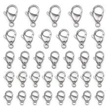 100pcs Stainless Steel Lobster Clasp Bracelet Necklace DIY Hook Chain Connectors Jewelry Making Supplies - Lobster Clasp - View 5