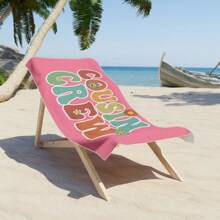 1 pièce Grande serviette de plage, grande serviette de bain rose, cadeau incontournable pour les voyages et les vacances, serviette de piscine, essentiel pour le camping pour les adultes, les femmes et les hommes, cadeau de vacances à la plage, été