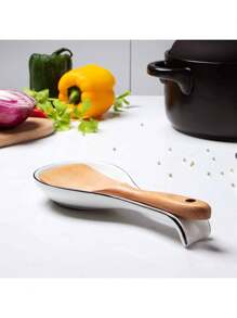 Ceramic Spoon Rest For Stove Top, Porcelain Ladle Holder, Large Utensil Holder For Kitchen Countertop, Spoon Rest For Soup Spoon, Ladle, Spatula, Modern Farmhouse Kitchen Decor