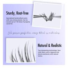 144Pcs BEYELIAN Lash Clusters, Individual Cluster Lashes, 10-16mm C Curl DIY Eyelash Extension Super Thin Band Resuable Soft Glue Bonded Lash Extensions (Style5 0.07 Mix Black Band)