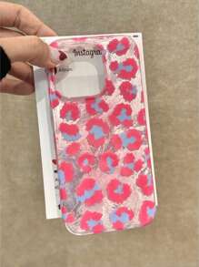 Funda de teléfono de moda sencilla de felpa de plata con estampado de leopardo rosa y textura de plumas, compatible con iPhone 16/iPhone 16 Pro Max/iPhone 15, iPhone 15 Pro Max pintado, funda de teléfono Apple iPhone 13, P14 Women P11 Soft Shell P12 Anti-Caída XS.XR iPhone 16 Pro Max/iPhone 15 Phone Case/78P.78GES2/A14/A15S23U/A50A12A32A52A72A51A21SA13A14S22ultraS23A33A53S20FE