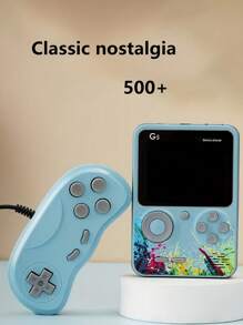 迷你复古经典游戏便携式游戏机，8 位视频游戏 500+ 游戏机 - 粉紅色雙打 - 查看 3