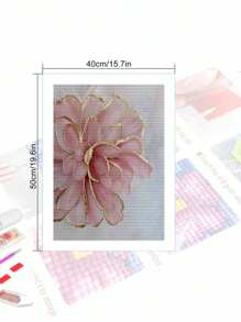 5D DIY Diamantmalerei Schöne Blumen, Diamant Kunst Bausatz Mosaik Heimdekoration Wandkunst, Geschenk für Freunde zu Weihnachten, Valentinstag, Halloween, Erntedankfest