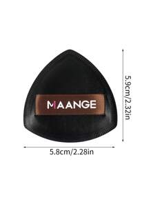 MAANGE 1個三角美妝蛋附收納盒，可濕用，柔軟親膚，便攜式，適合旅行、化妝、居家裝飾、梳妝台、臥室，美妝配件，粉撲，美妝蛋，平價，聖誕禮物，化妝品，化妝工具，經濟實惠，禮物，女性禮物，聖誕禮物 - 黑色 - 查看 2
