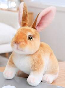 栩栩如生的兔子毛绒玩具，9.8 英寸，多种颜色，涤纶，非常适合万圣节、感恩节、圣诞节、新年、情人节、母亲节、狂欢节、复活节、家庭、办公室、汽车、户外装饰
