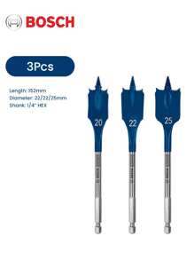 BOSCH Expert Series Drill Bits 152mm Long Expert Selfcut Speed Flat Milling Drill Bit Set For Woodworking Drilling Power Tools - Multicolor - View 12