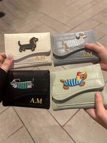 [Personalisiert] Personalisierte Dackel Geldbörse Hund Kartentasche Geldbörse Damen Neu Geldbörse Kartentasche Integriert, langanhaltend, Farbig, Süß, Niedlich, Witzig, Y2K, Stilvoll, Lässig, Süß, Individuell, Personalisiert, Einzigartig, Maßgeschneidert, Ideale Geschenke für Ihn, Ideale Geschenke für Sie, Sie, Freundin, Freunde, Kinder, Schulmaterial, Für Lehrer, Für Jungen und Mädchen, Für Teenager, Schüler der Sekundarstufe I, Schüler der Sekundarstufe II, Studenten, Erstsemester, Zweitsemester, Unterstufenschüler