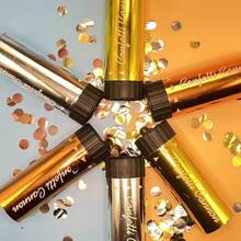 1/3/5 件派对手持彩纸爆竹，春季花朵喷花炮，适用于生日婚礼节日派对，派对装饰用品 - 彩色 - 查看 3