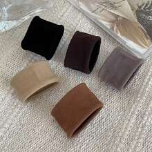 5pcs/Set Colorful Nylon Elastic Hair Ties, Hair Scrunchies & Bands For Women & Girls