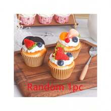 Realistic Cupcake Decor - Perfect For Parties, Holiday Tables, And Celebrations - Reusable And Easy To Clean