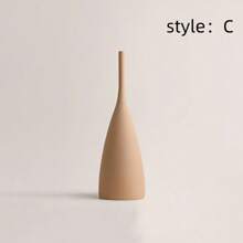 1pc, Vintage Vase Stylish Matt Creative Ceramic Vase For Home Decor, Handmade Textured Vase, Minimalism Style Decoration Vase For Bookshelf, Wedding, Gifts, Living Room Bedroom Decoration Ornaments,New Home Gifts Birthday Graduation