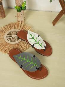 Women's Fashion Simple Stylish Casual 2024 Summer Thong Sandals
