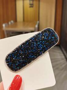 Water Drop Design Rhinestone Hair Clip, Shiny Hairpins For Bangs, Bun, Decorative Hair Accessories For Girls