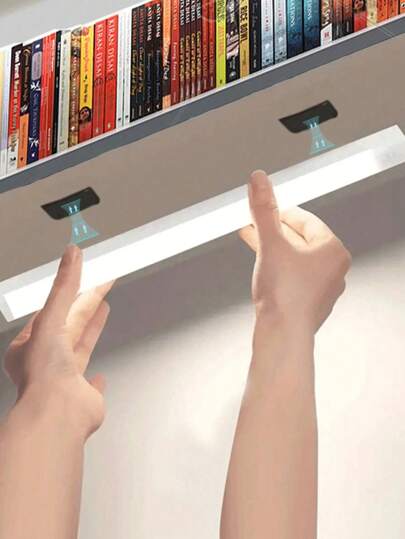 1 pezzo, 10CM/3,94IN, 20CM/7,87IN, 30CM/11,81IN, 50CM/19,69IN, Luce per mobile con sensore di movimento senza fili, luce notturna magnetica, adatta per cucina, camera da letto, mobile, armadio, scale, corridoio