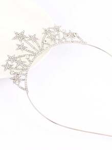 星形 3D 重型水钻头饰，适合派对和舞会头饰 - 彩色 - 查看 6