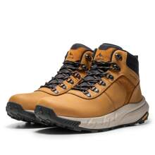 Men's Waterproof Hiking Boots Lightweight, Mid-Cut Trekking Shoes With DriftShield Technology Designed For Outdoor Enthusiasts, These Lightweight Men's Hiking Boots Combine Waterproof Protection, Durability, And Comfort. Featuring DriftShield Technology And A Premium Leather Construction, They Are Perfect For Mid-Cut Trekking Adventures, Offering Reliable Performance In Any Terrain. - 棕色 - 查看 1