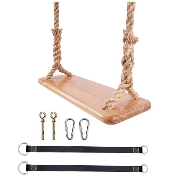 vamotto Large Hanging Wooden Swing For Adults, Wood Tree Swing Seat 24"X 8"X 1.2", Tree Swing For Adults Teenager With 500lbs Load, Adjustable Rope Plus Tree Straps, Outdoor Wood Swing, Indoor Room Swing, Swing Set For Yard Indoor Outdoor Backyard Wooden Swing Outdoor Swing Set Swing Seat Wooden Tree Swing Wood Swing Hanging Wooden Swing Wood Swings For Adults Wooden Swing Adult Wooden Swing Backyard Outdoor Swing, Adjustable Rope Plus Tree Straps, Outdoor Wood Swing, Indoor Room Swing, Swing Set For Yard Indoor Outdoor Backyard Wooden Swing Outdoor Swing Set Swing Seat Wooden Tree Swing Wood Swing Hanging Wooden Swing Wood Swings For Adults Wooden Swing Adult Wooden Swing Backyard Outdoor Swing