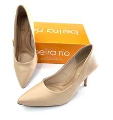 Beige Beira Rio High Heel Pointed Toe Pump
