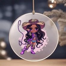 12pcs UV DT Ftransfer Paper, Personalized Cowgirl Girl Series Design Series Libbey Glass Cup Waterproof Transfer Paper Pack, Stainless Steel Roller Vinyl Transfer Paper, UV DTF, Suitable For Water Cups, T-Shirts, Refrigerators, Computers, Mugs And Any Flat Objects For Waterproof DIY Decoration (Cups Not Included)