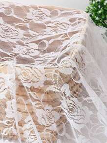 Lace Fabric In Multiple Sizes & Colors: 59inch*39.37inch /150cm*100cm /150cm*200cm /150cm*300cm /150cm*500cm Floral Rose Knitted Lace Fabric, Non-Stretch, Black, White, Beige, Sky Blue, Burgundy, Pink, Purple, For DIY Clothing, Wedding Dress, Sewing, Home Curtain, Door Curtain, Wedding Decor, Party Decor, Sports Festival Headpiece, Ribbon Decorations
