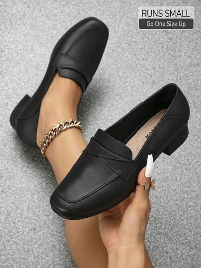 秋冬新款女士夏季粗跟一脚蹬平底休闲时尚凉鞋低跟户外鞋（鞋子偏小，请订购大一码）