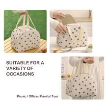 GODWOODS Insulated Black Daisy Lunch Bag For Women Men, Lunch Containers Reusable High Capacity Lunch Tote Bags For For Work Picnic Bag For School School Accessories School Stuff