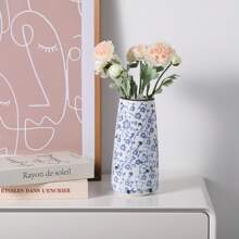 NJCHARMS 3pcs White Ceramic Vase Set, Flower Vase For Farmhouse Boho Home Decorative, Boho Vases For Kitchen, Bedroom, Office, Living Room, Bathroom, Shelf Centerpiece Table Decorations Gifts Birthday Graduation