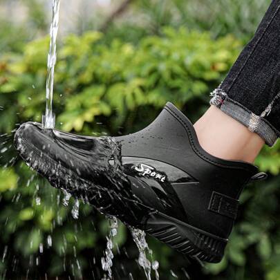 Men's All Season Outdoor Rain Boots, Waterproof & Non-Slip Kitchen Shoes