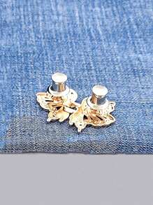 1pc/2pcs High-Quality Butterfly Waist Tight Buckle Pants Clip, Collar Button, Women's Brooch, Fashionable, Detachable Pants Clip, Jeans, Skirt, Women's Pants Bag Accessories, Female Student