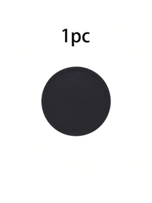 1/3/6pcs Black Silicone Coasters, Heat Resistant Glass Coasters, Beverage, Coffee Table And Bar Furniture Protectors And Heat Coasters, Coffee Cup Round Coasters, Heat Resistant Glass Coasters, Desktop, Kitchen, Office, Bar Bar Table Protectors, Black Coaster Set, Suitable For Any Cup Protectors, Father's Day, Thanksgiving Gifts,Mother's Day, Party Supplies
