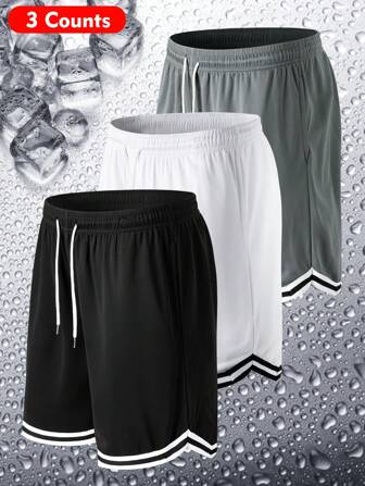 شورت كاجوال رياضي رجالي سريع الجفاف ، فضفاض ، طول الركبة ، لفصلي الربيع والصيف