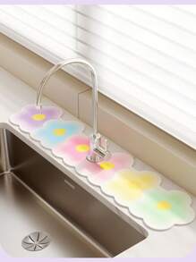 1pc Faucet Water Absorption Mat, Kitchen, Bathroom, Sink Area Water-Absorbing Mat