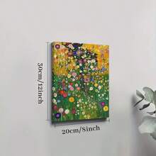 1 Framed Canvas Poster Abstract Flowers Wall Art Canvas Painting Bedroom Living Room Hallway Wall Art Wall Decor Room Decoration Ideal Gift - Multicolor - View 8