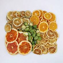 1 Pack 5/10/20/50pcs Assorted Dried Fruit Slices (Orange, Yellow Lemon, Green Lemon), Dried Flowers Decoration Materials For Wreaths, Frames, Candles, Handicraft DIY, Fragrance