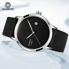 OCHSTIN 男士手表自动机械商务尼龙表带腕表防水经典自动日期简约时钟 2025