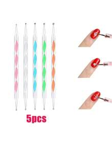 15/22 件粉色美甲工具套装,包含 15 支美甲笔、1 个树脂调色盘、5 支混合色双头丙烯酸硅胶雕刻笔/点钻笔、美甲工具套装、DIY 化妆展示板,适用于家庭美甲沙龙。 - 彩色 - 查看 17