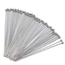 200 Pcs/Pack 20-50mm Stainless Steel Eye Pins, Bendable For DIY Bracelet, Necklace, Earring, Hair Clip, Jewelry, Craft Supplies