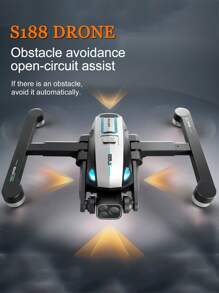 The S188 High - Configuration Remote - Controlled Drone Is Equipped With High - Definition Aerial Dual Cameras, Which Can Be Electrically Adjusted By 180°. It Is Equipped With A Brushless Motor. It Is A Uniquely Shaped, Foldable Quad - Axis Aircraft With An Altitude - Holding Function. It Can Take Off And Land With One Key.