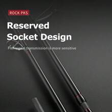 Rock Bass Fishing Rod Available In 6 6 7 And 10 Lengths Is Designed For Spinning And Casting With A Fast Action It Features A 2-Piece Medium-Heavy Construction Made From 24T High-Carbon Fiber Ensuring Durability And Strength Equipped With Stainless Steel Guides This Lightweight And Highly Sensitive Rod Is Perfect For Targeting Bass And Trout - ROCK PKS - View 6