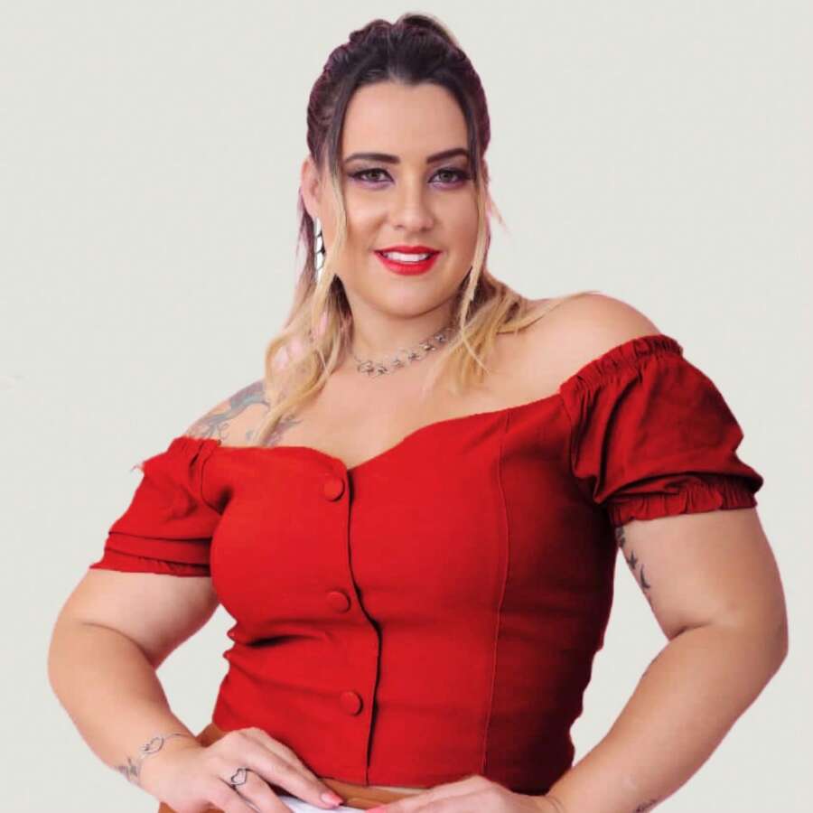 PLUS SIZE BEGALINE CROPPED BLOUSE PLUS SIZE 46 To 52 - Red - View 1