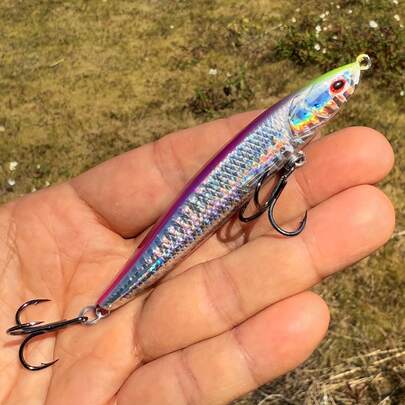 1pc Laser Projection Sinking Fishing Lure, Heavy Duty Fishing Bait