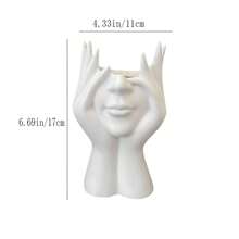 1pc Human Form Decorative Desk Organizer, Multi-Functional Pen/Makeup Brush Holder