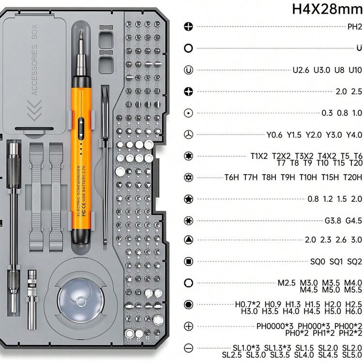 120-In-1 Mini Precision Cordless Electric Screwdriver Set, Quiet Long-Lasting Rechargeable High Torque Household Repair Tool For Automotive - Multicolor - View 2