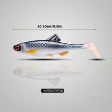 T-Tail Soft Fishing Lures, Widely Used For Swimming Lures In Most Water Bodies, Suitable For Most Fish Species