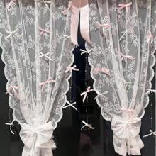 1 件蝴蝶结门帘，DIY 串珠蝴蝶结门挂饰，用于改造卧室、窗帘、厨房、客厅装饰蝴蝶结挂饰 - 彩色 - 查看 2